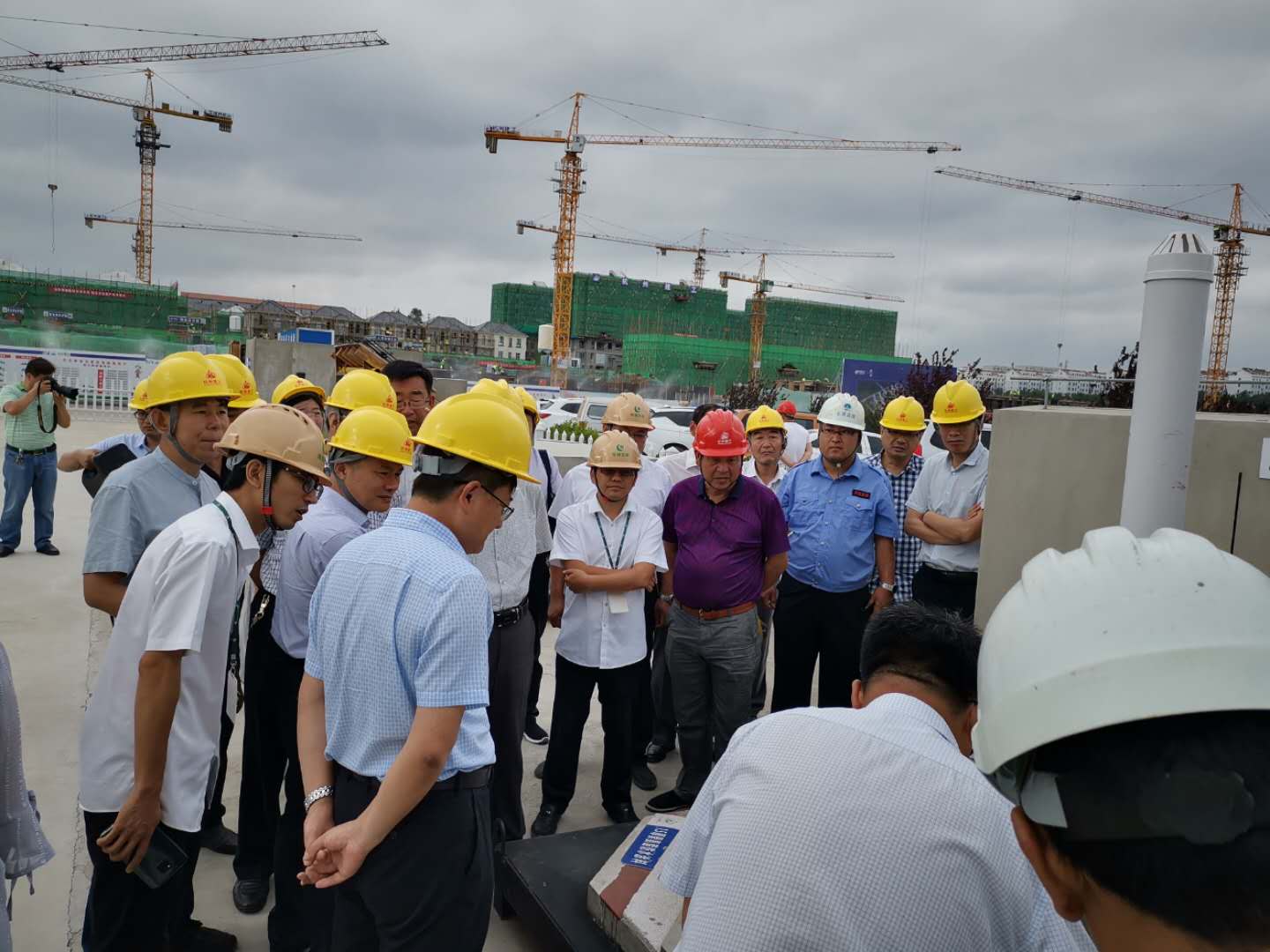 【交流学习】五莲知识产权小镇西地块（一期）工程举办现场观摩会
