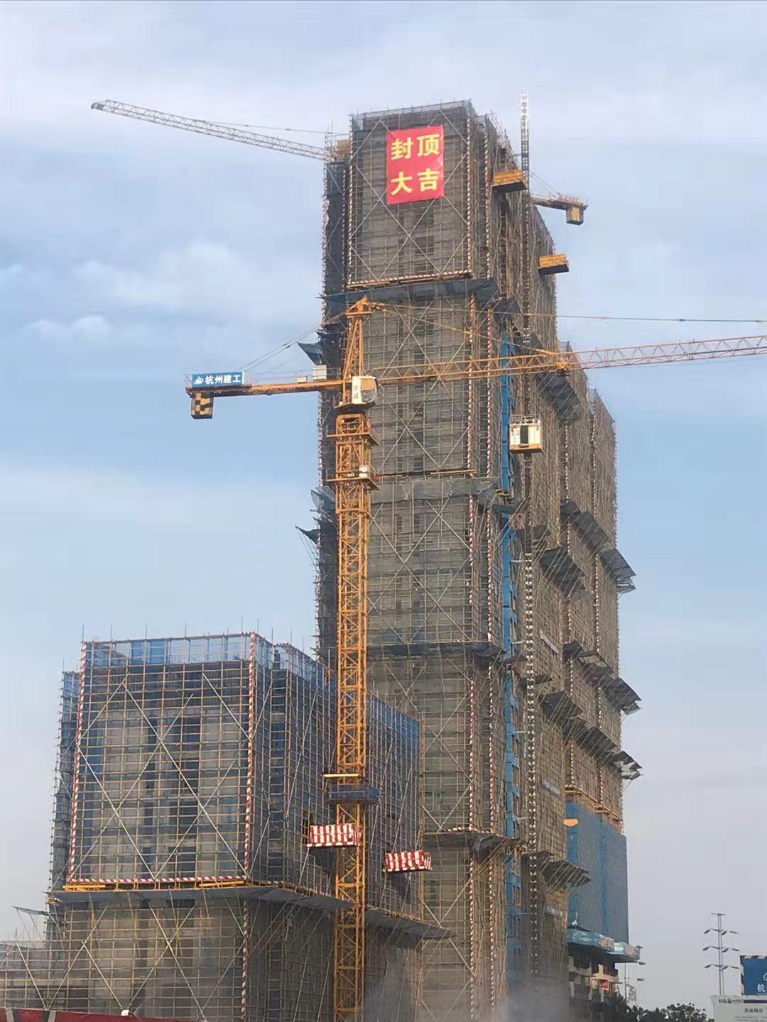 【一线投影】固镇碧桂园项目一期施工楼栋主体全部封顶